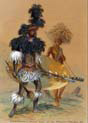 matebele warrior in dancing dress